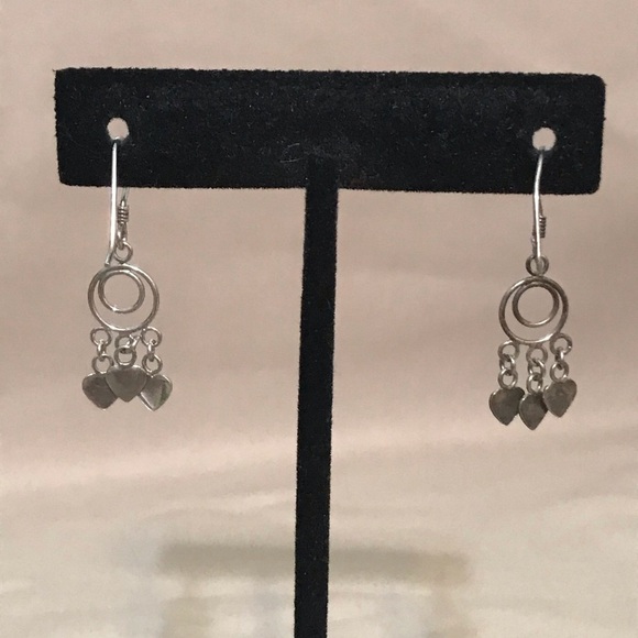 vintage 925 silver earrings - Picture 3 of 4